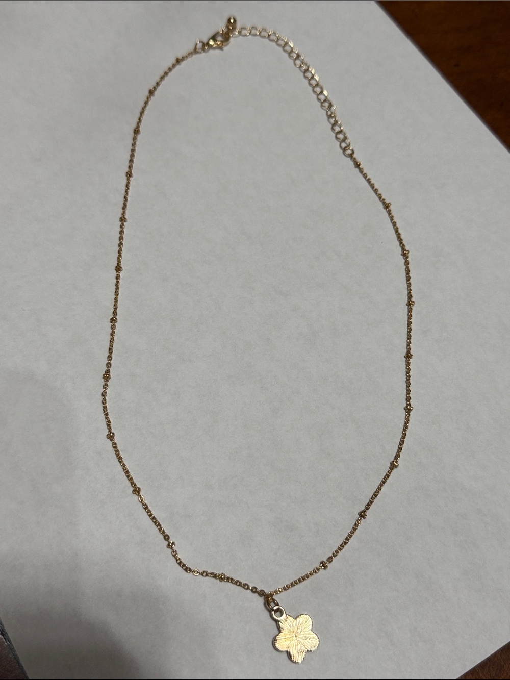Gold Plated Flower Pendant Necklace From Anthropologie!!🔥🔥🔥 - Picture 4 of 13